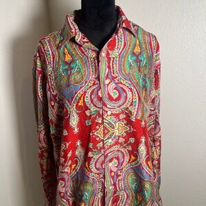 Ralph Lauren Multicolor Paisley Shirt Jacket